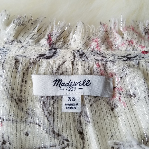Madewell Shirred Popover in Turkish Garden Size XS - Picture 8 of 8